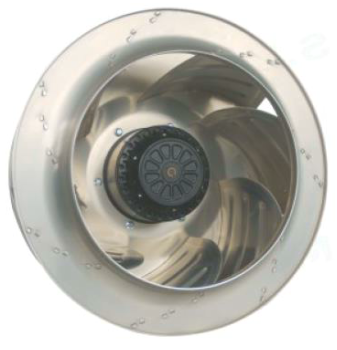 Мотор-колесо MES RO500B-4D-AC0 с назад загнутыми лопатками для прямоугольных и прямых вентиляторов